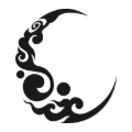 Ornamental crescent moon