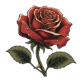 Traditional red rose